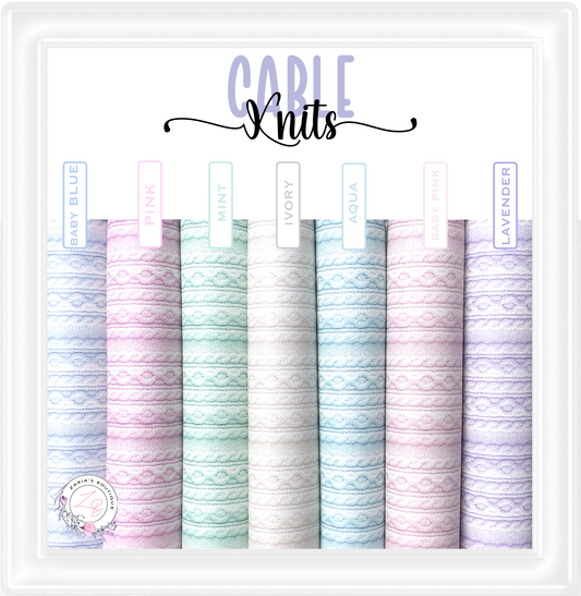 â‹…Â Cozy Cable Knits â‹… Premium Exclusive Vegan Faux Leather