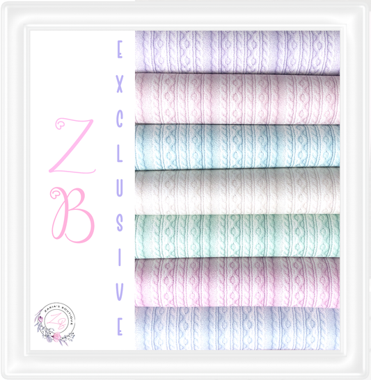 â‹…Â Cozy Cable Knits â‹… Premium Exclusive Vegan Faux Leathers - Bundle