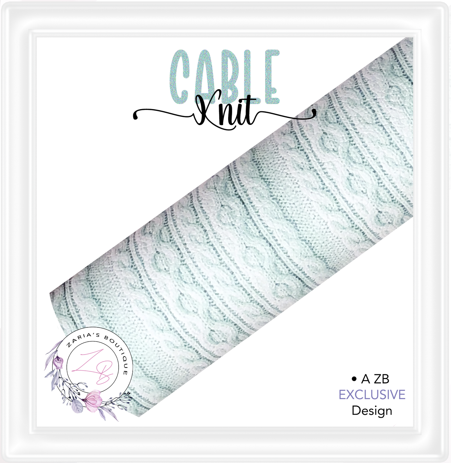 ⋅ Cozy Cable Knits ⋅ Premium Exclusive Vegan Faux Leather