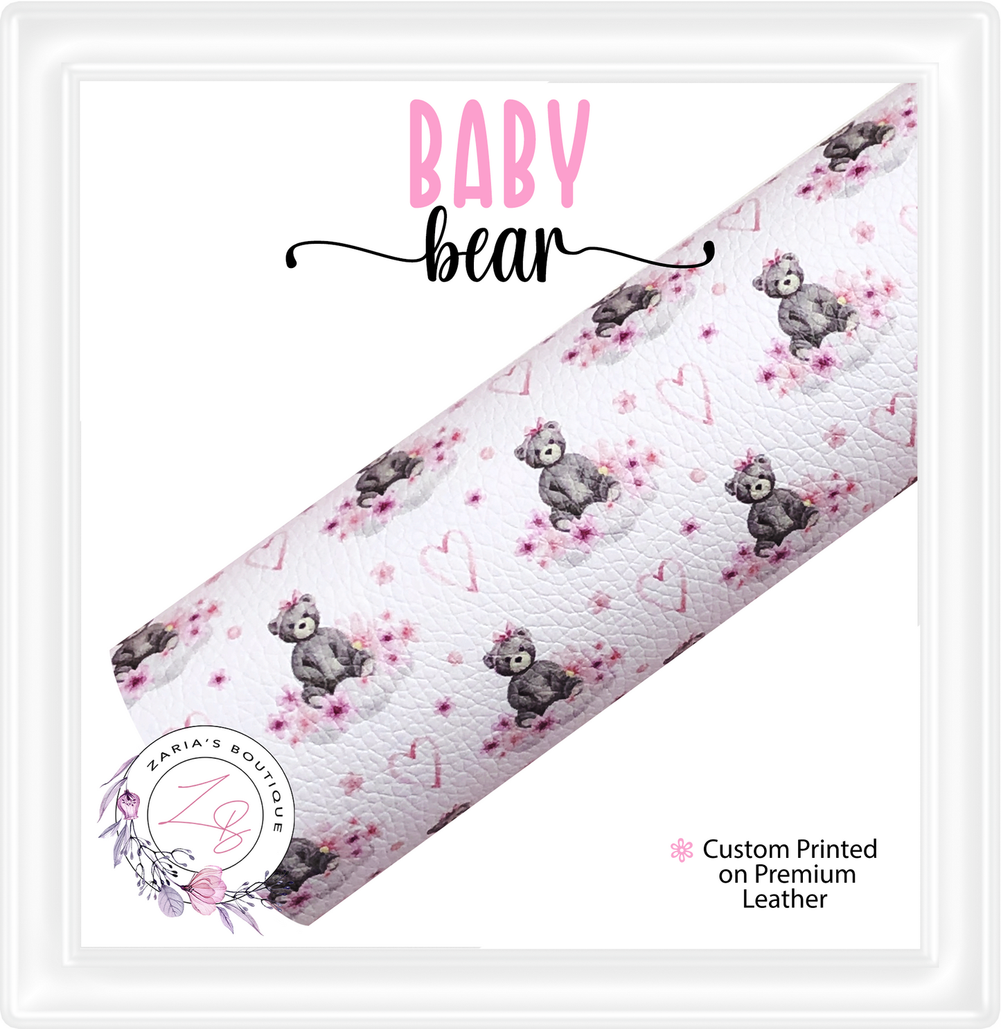 ⋅ Baby Bear ⋅ Premium Custom Vegan Faux Leather