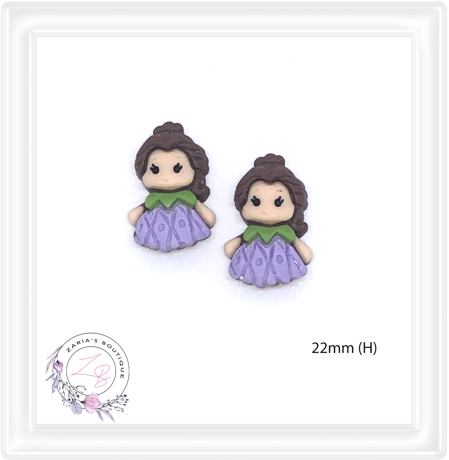 ⋅ Little Maids ⋅ Flatback Resin Bow Embellishments ⋅ 2 pieces