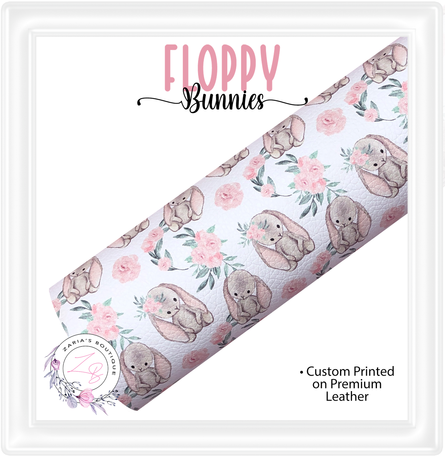 ⋅ Floppy Bunnies Easter ⋅ Custom Premium Vegan Faux Leather