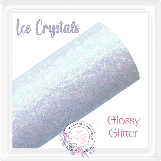 ⋅ Ice Crystals  ⋅  Glossy Glitter Faux Leather ⋅