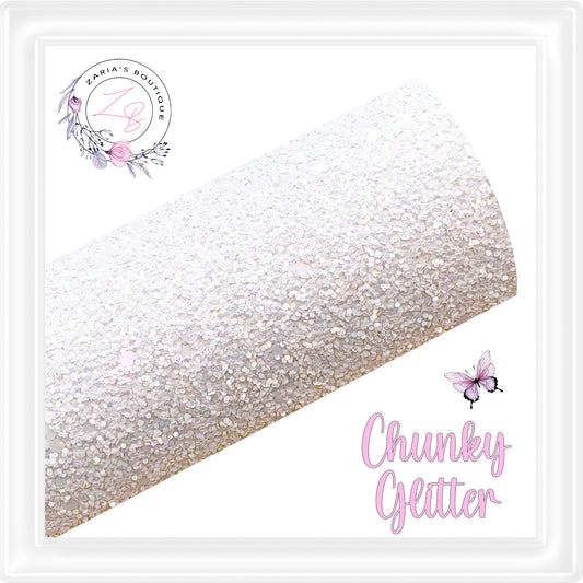 • Premium White Chunky Glitter •