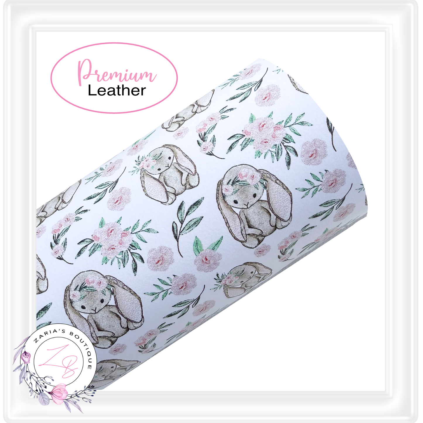 ⋅ Lovely Bunnies ⋅ Smooth Faux Leather ⋅ MATCHING Resins!