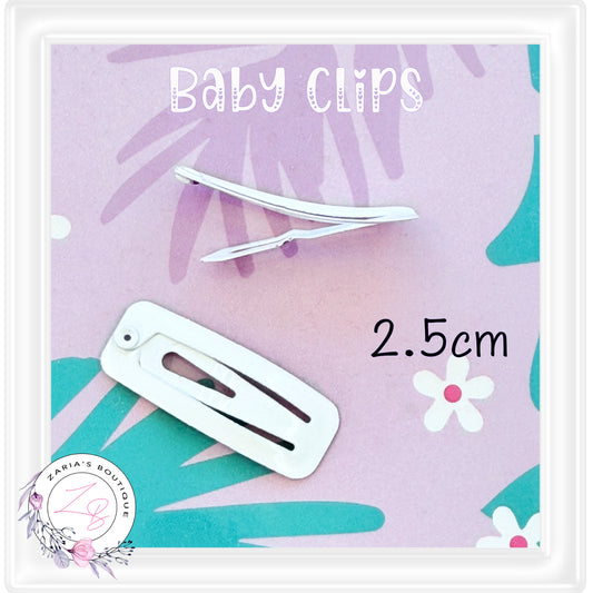 ⋅ Snap Hair Clips ⋅ BABY SIZE  ⋅  2.5cm  ⋅