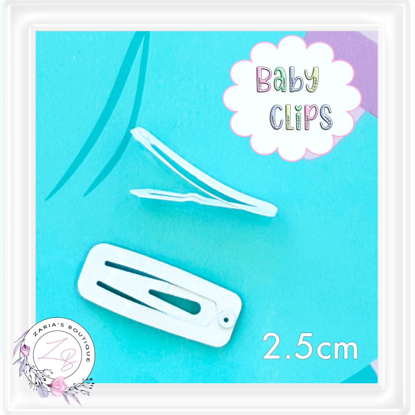 ⋅ Snap Hair Clips ⋅ BABY SIZE  ⋅  2.5cm  ⋅