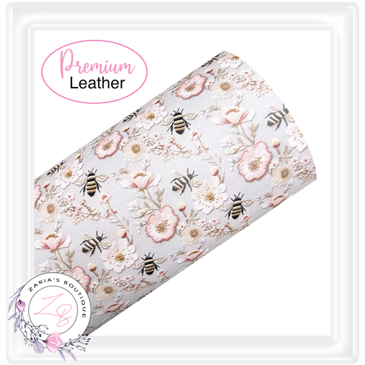 ⋅ Busy Bees ⋅ Small Print ⋅ Premium Faux Leather ⋅