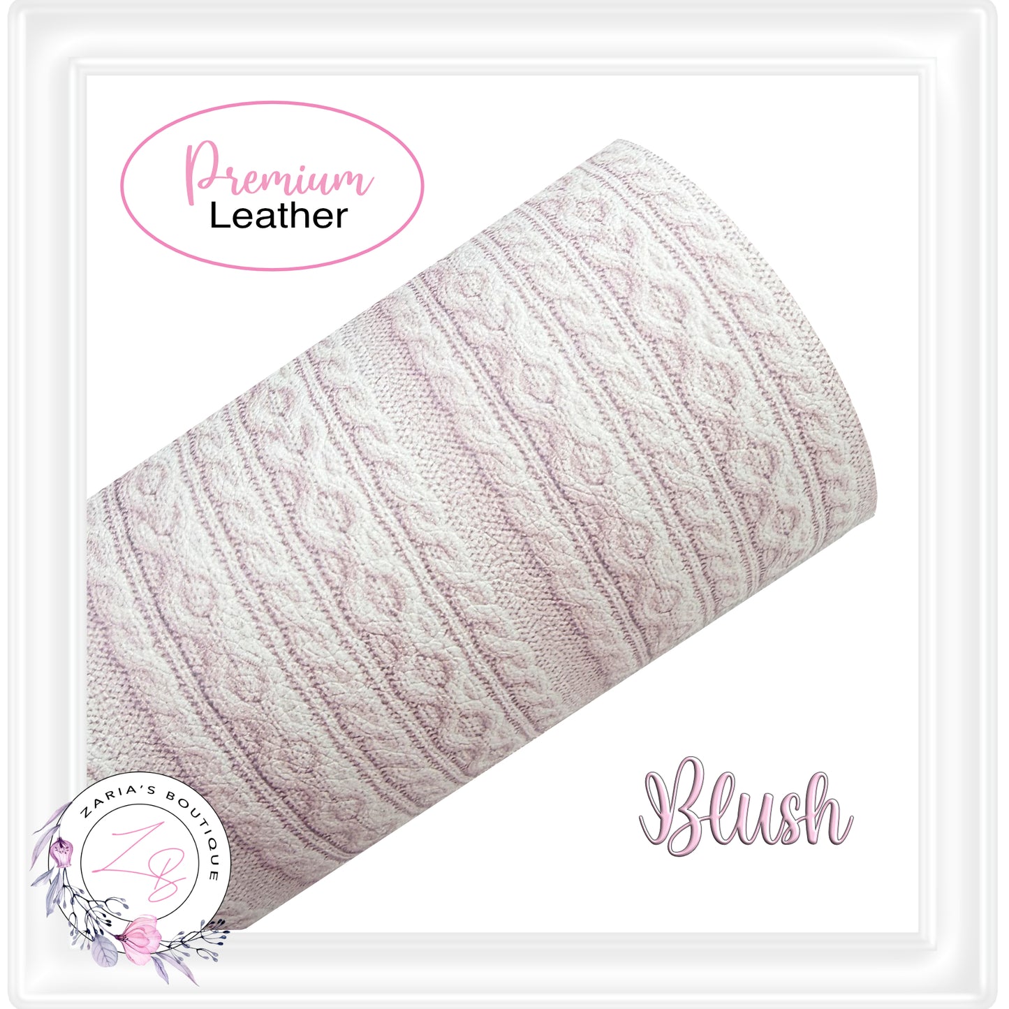 ⋅ Cozy Cable Knits ⋅ Premium Exclusive Vegan Faux Leather