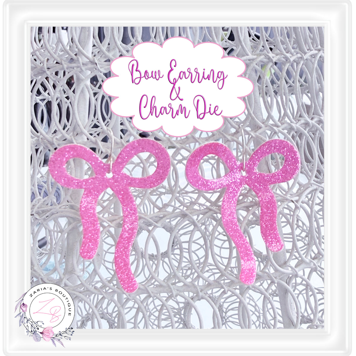 ⋅ Bow Earring and Charm Steel Cutting Die for Sizzix Big Shot ⋅