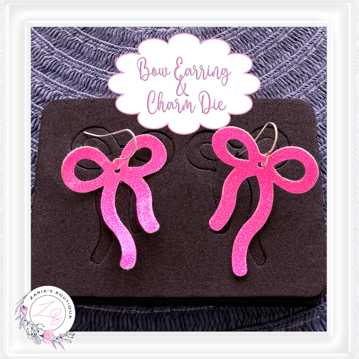 ⋅ Bow Earring and Charm Steel Cutting Die for Sizzix Big Shot ⋅