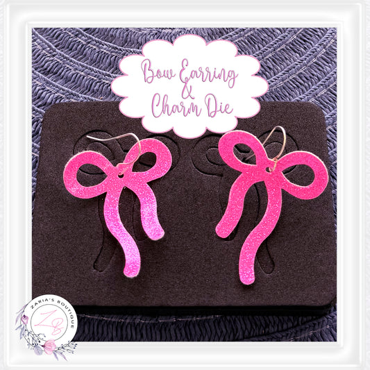 ⋅ Bow Earring and Charm Steel Cutting Die for Sizzix Big Shot ⋅