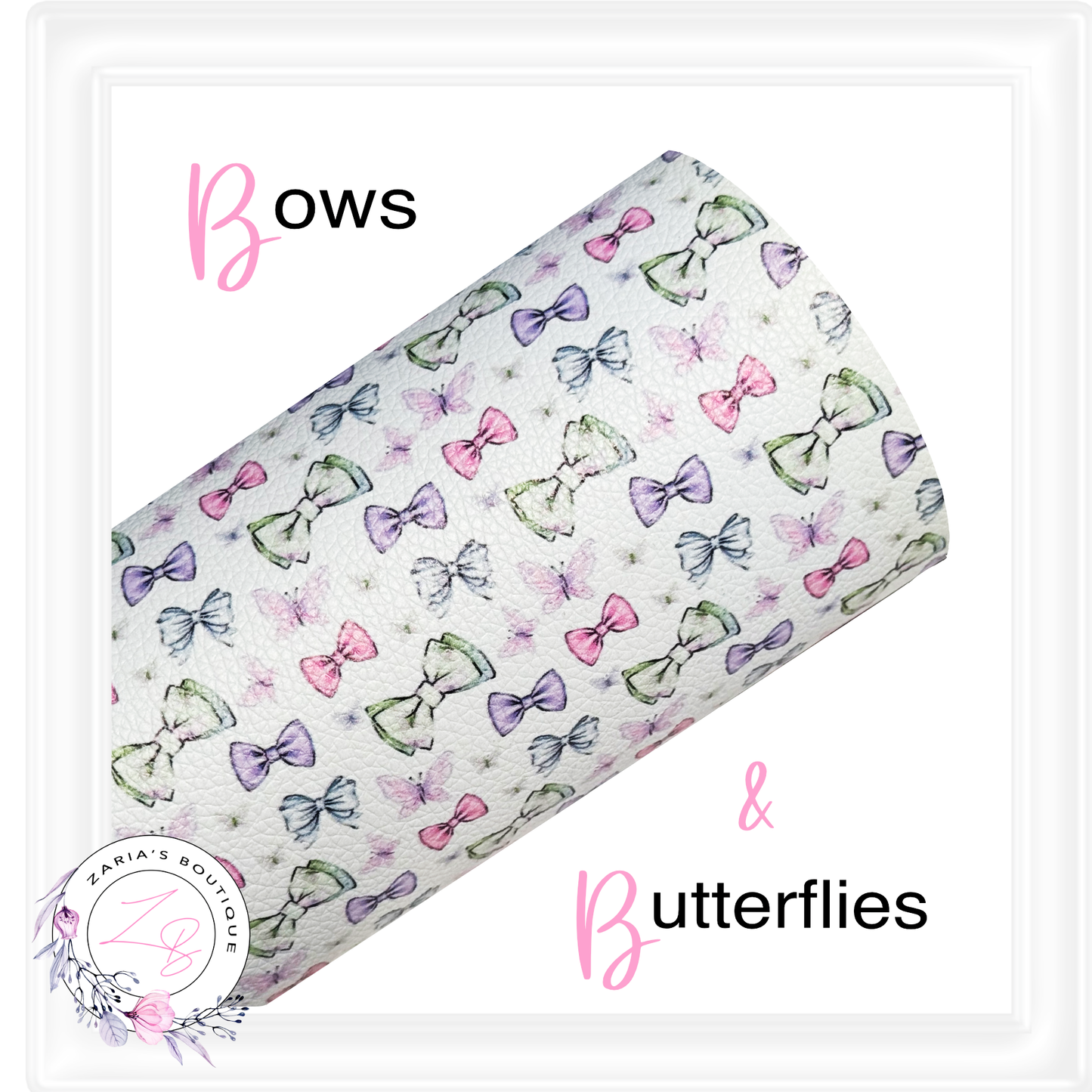 ⋅ Bows & Butterflies ⋅ Premium Faux Leather ⋅