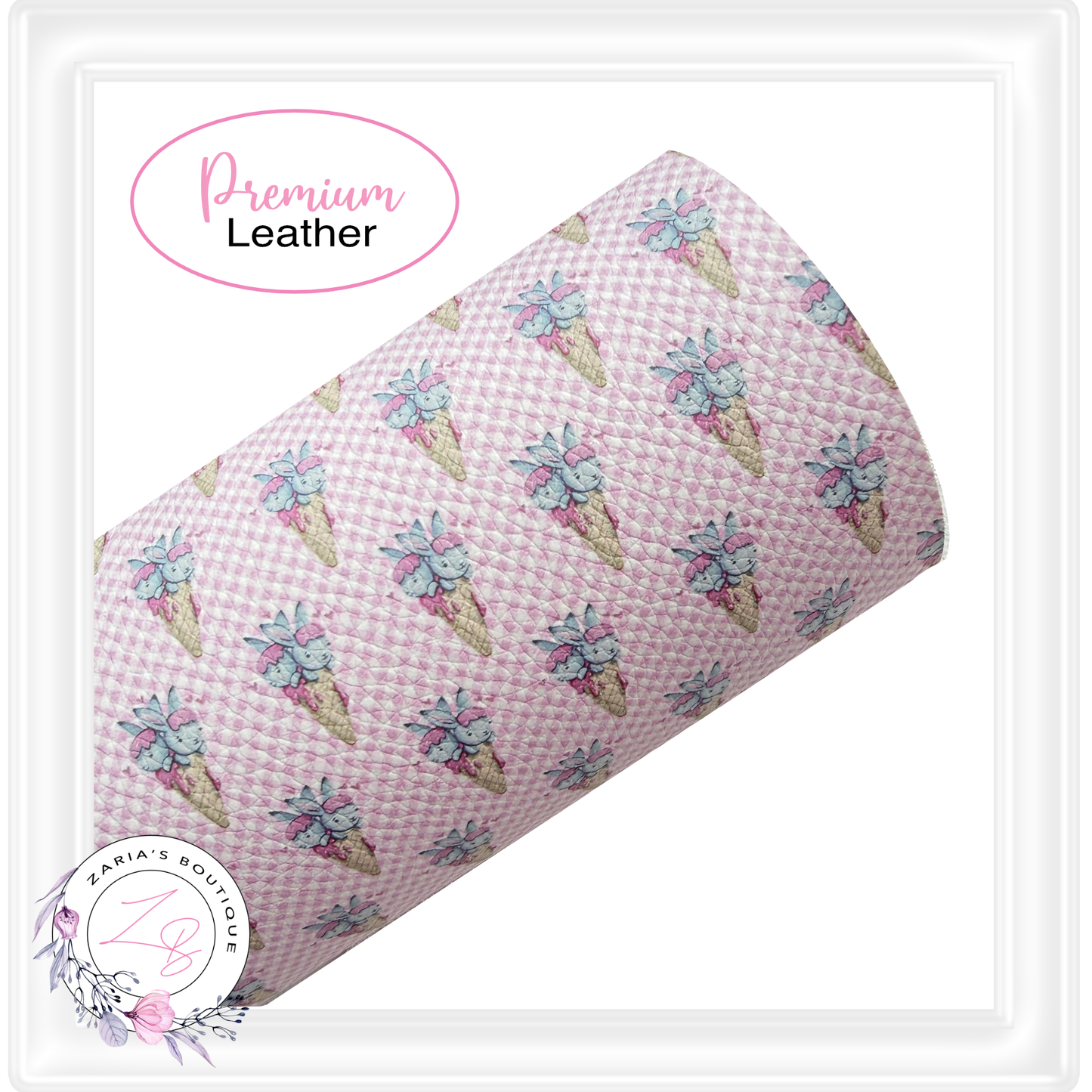 ⋅ Bunny Cones ⋅ Exclusive Luxe Vegan Faux Leather ⋅ Sheets or Rolls! ⋅
