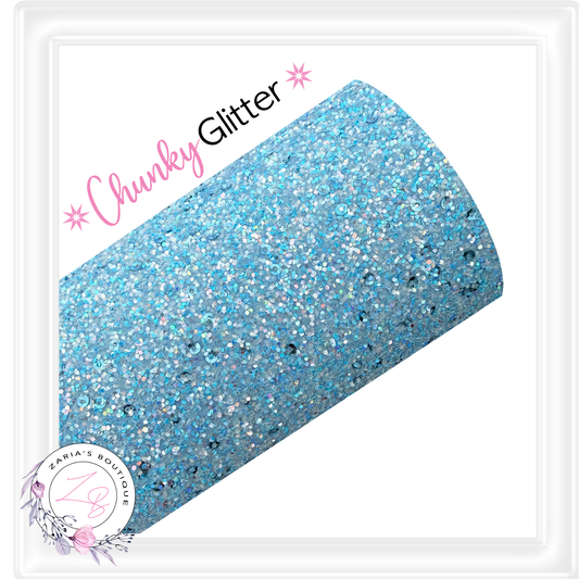 ∙ CHUNKY GLITTER ∙ Blue Sequin Sparkle ∙