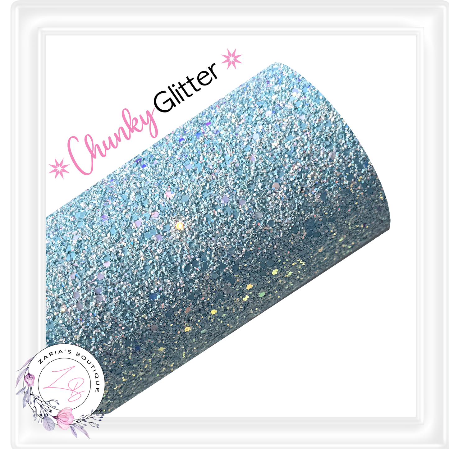 ∙ CHUNKY GLITTER ∙ Powder Blue Sparkle ∙