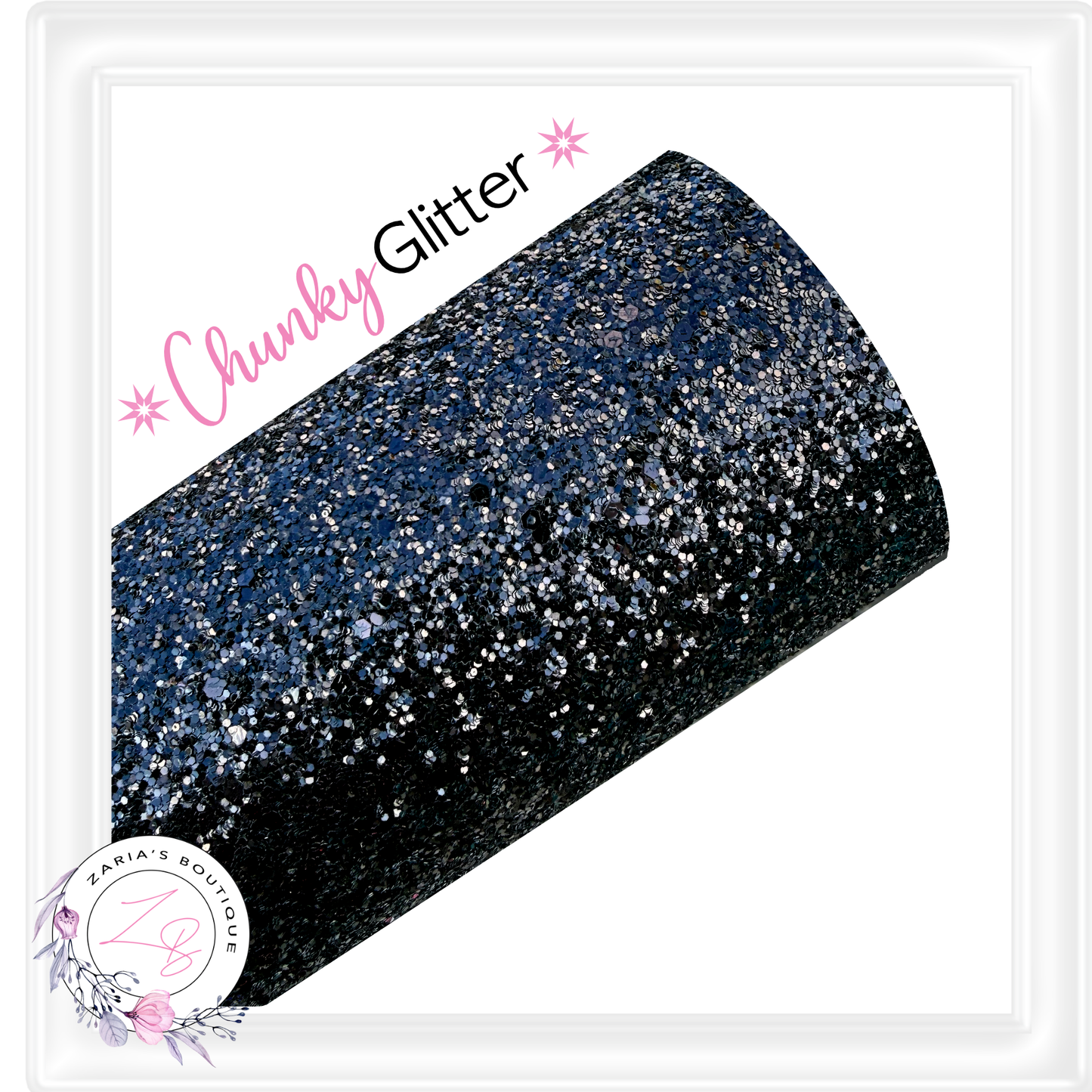 ∙ CHUNKY GLITTER ∙ Black Sparkle ∙