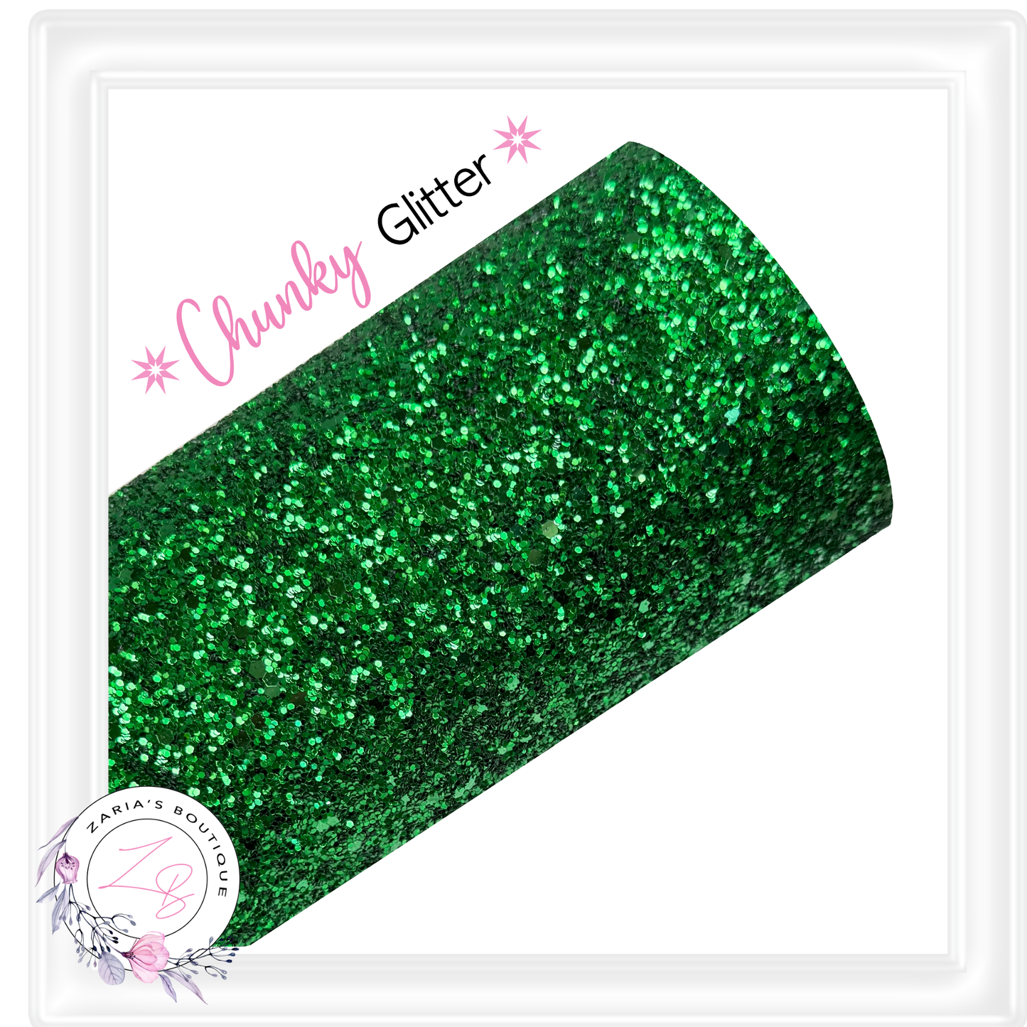 ∙ CHUNKY GLITTER ∙ Emerald Green ∙