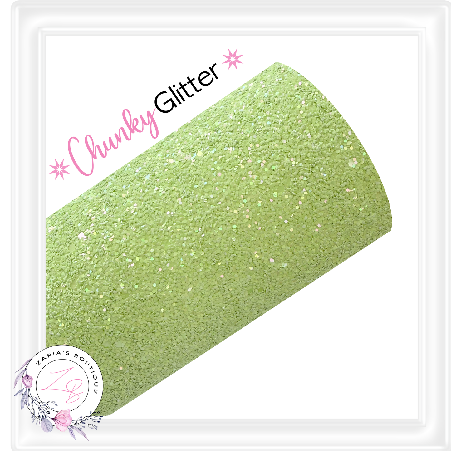 ∙ CHUNKY GLITTER ∙ Lime Green Sprinkle ∙
