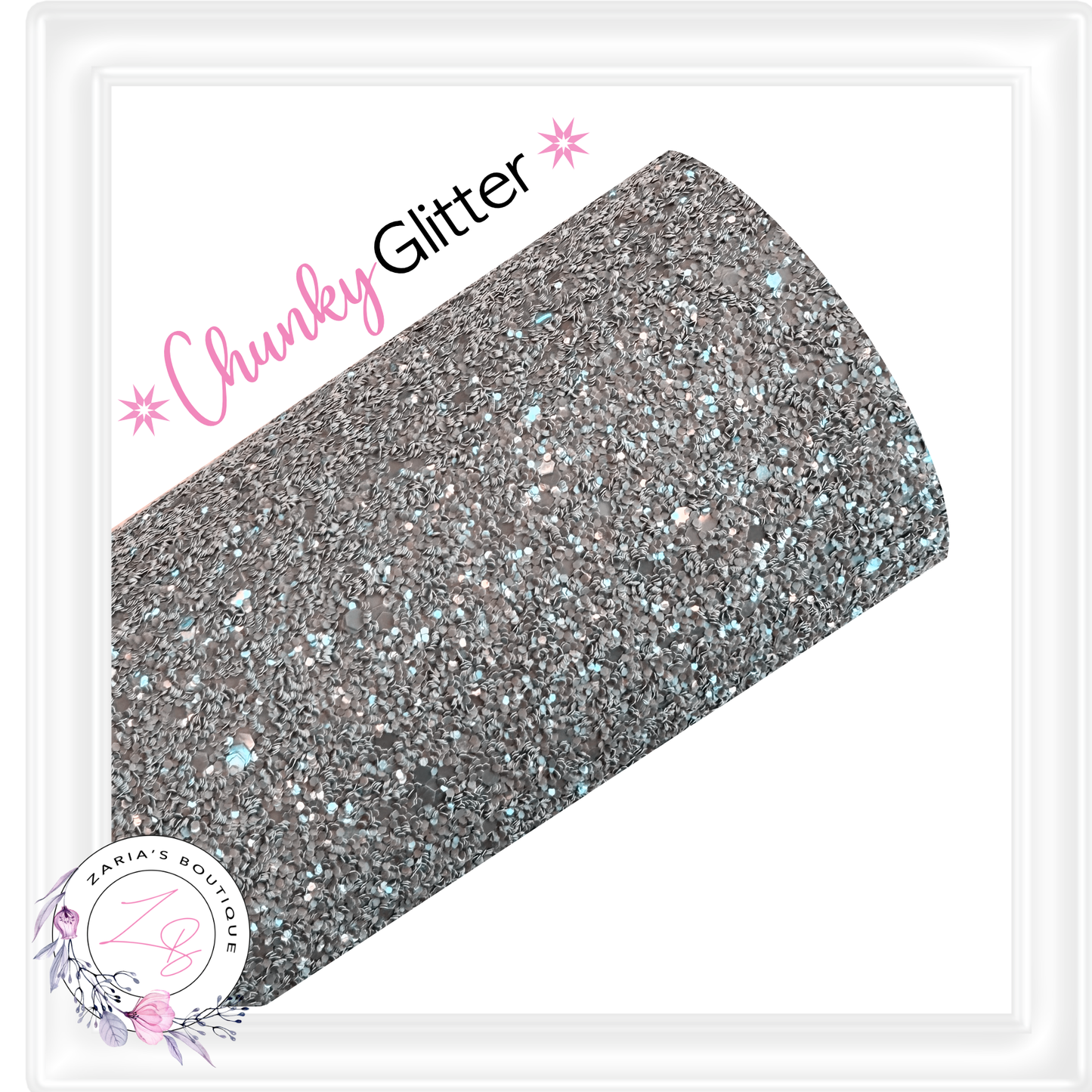 ∙ CHUNKY GLITTER ∙ Elephant Grey Sparkle ∙