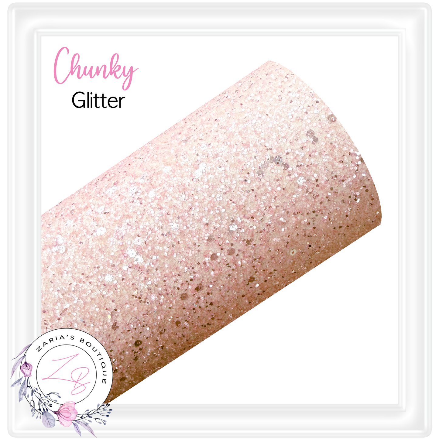 ∙ CHUNKY GLITTER ∙ Blush Pink Frosted Sprinkle ∙