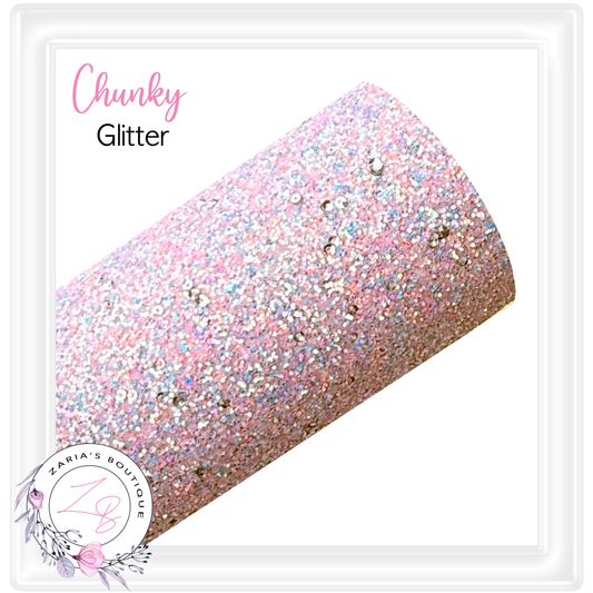 ⋅ Chunky Glitter Sheets ⋅ Pink  &  Blue ⋅