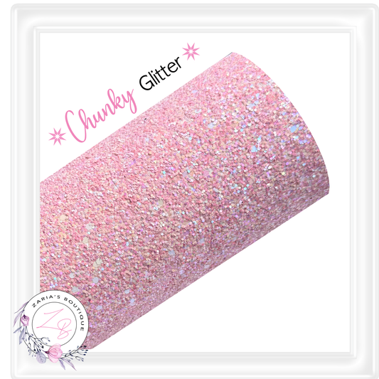 ⋅ Chunky Glitter Sheets ⋅ Baby Pink  ⋅