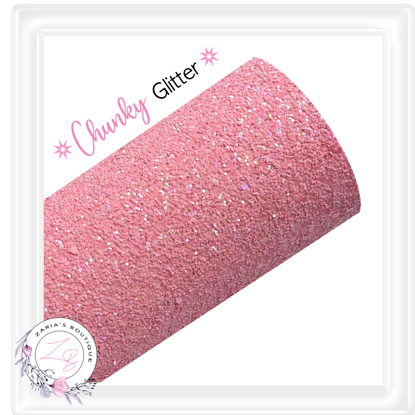⋅ Chunky Glitter Sheets ⋅ Pink  ⋅
