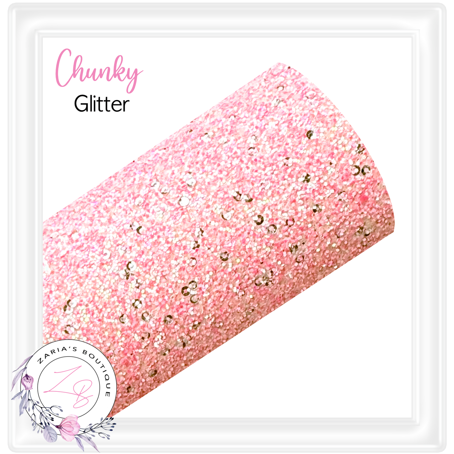 ∙ Chunky Glitter ∙ Peachy Pink Sequins ∙