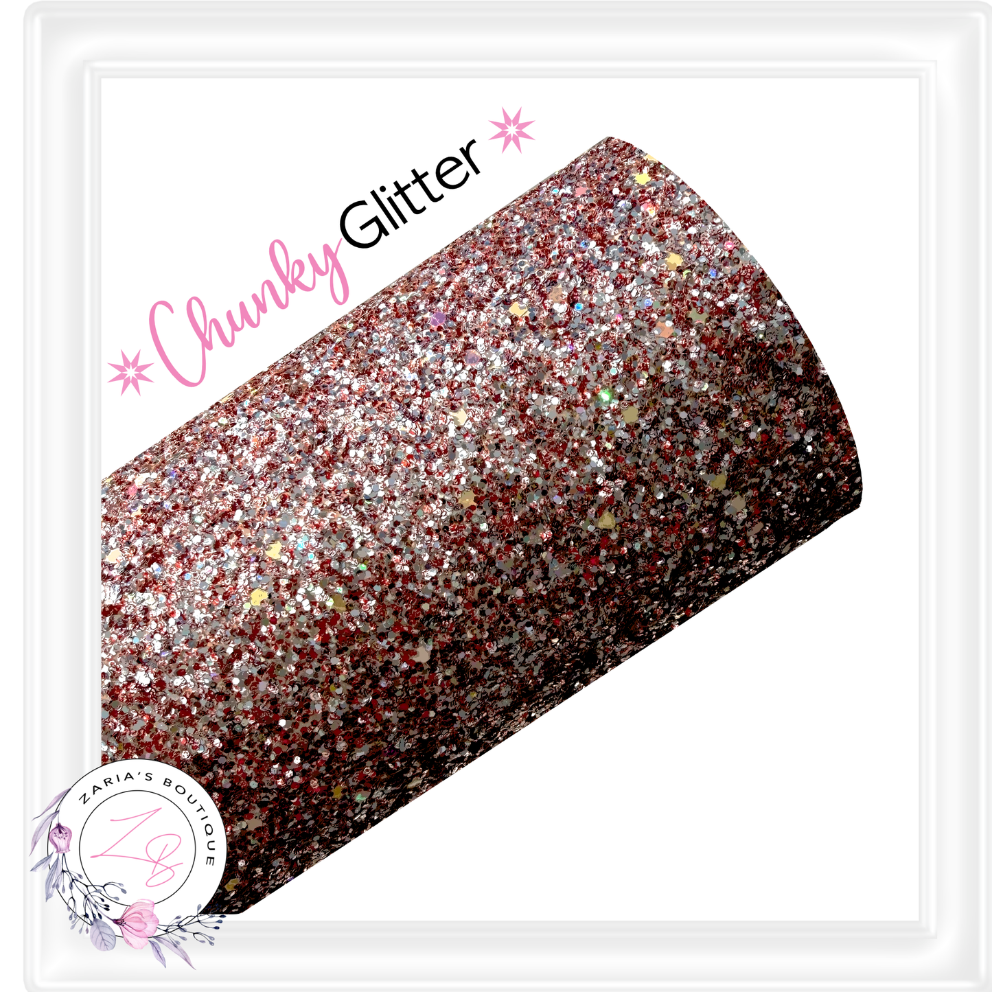 ∙ CHUNKY GLITTER ∙ Rose Gold Sparkle  ⋅