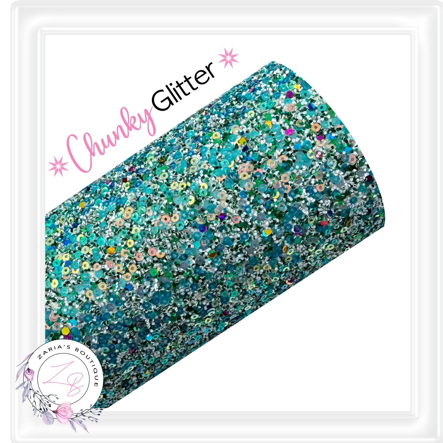 ⋅ CHUNKY GLITTER ⋅ Party Mix Turquoise ⋅