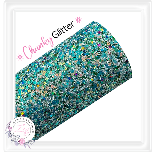 ⋅ CHUNKY GLITTER ⋅ Party Mix Turquoise ⋅