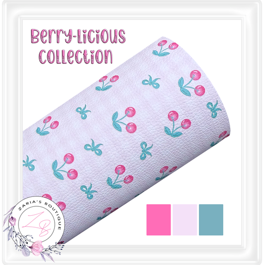 ⋅ Pink Cherry Gingham ⋅ Printed Leatherette ⋅ 2 Sizes ⋅