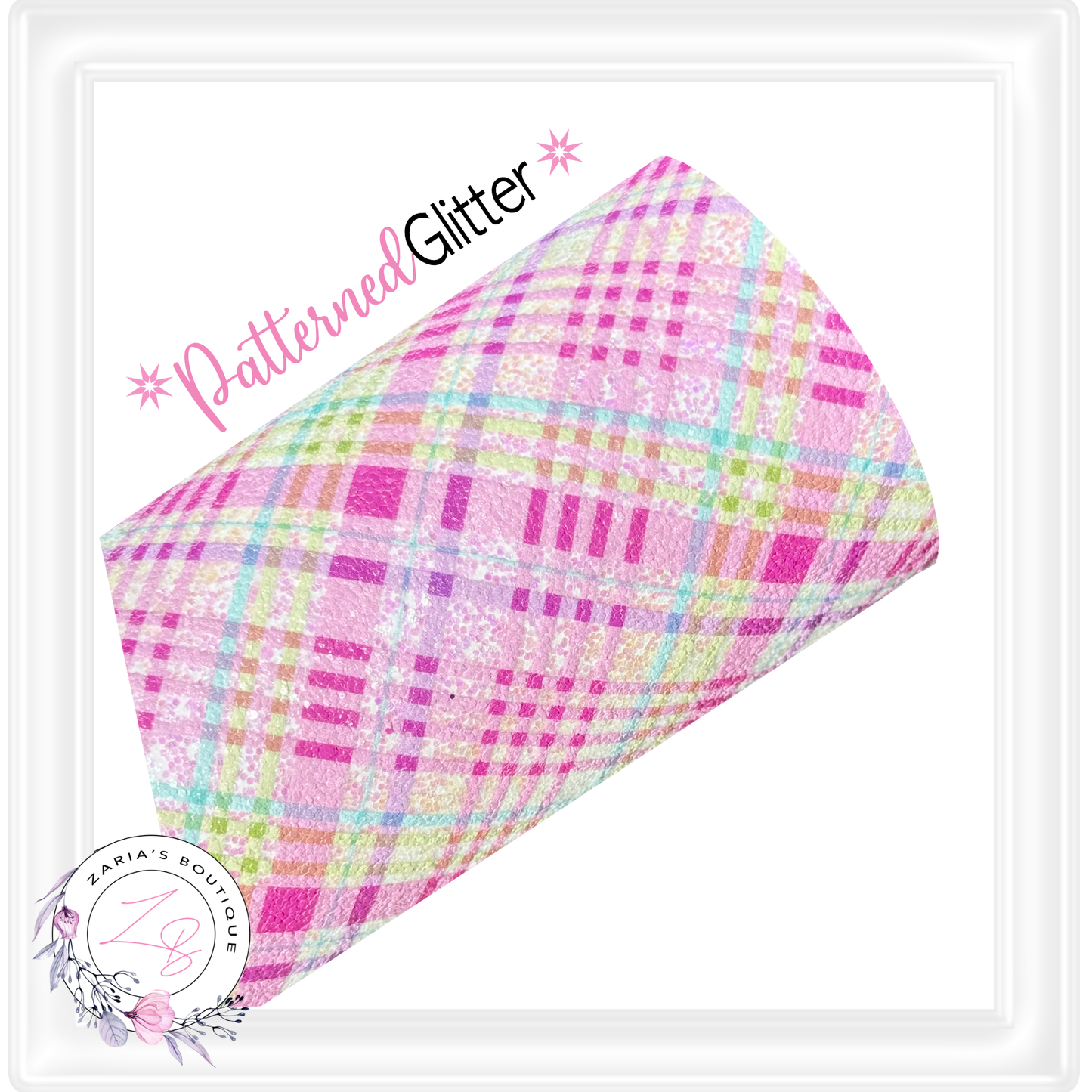 ⋅ Glitter Checks ⋅ Colourful Medium Glitter ⋅