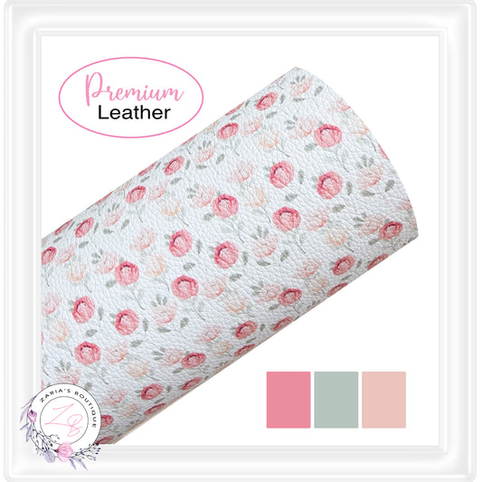 ⋅  Rosebuds ⋅ Floral Premium Vegan Faux Leather ⋅