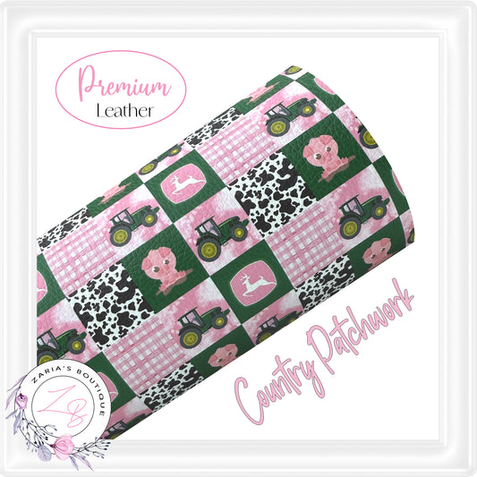 ⋅ Country Patchwork ⋅ Premium Vegan Faux Leather ⋅