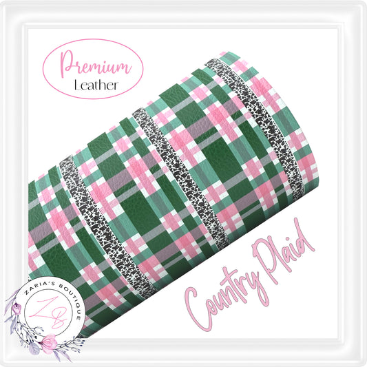 ⋅ Country Plaid ⋅ Premium Vegan Faux Leather ⋅