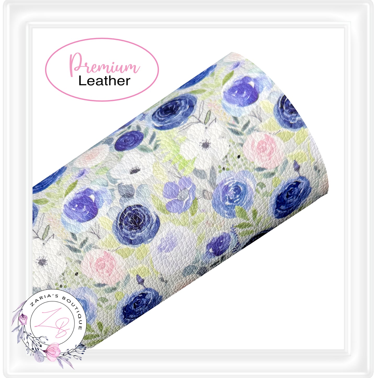EXCLUSIVE Daddy's Girl Floral Vegan Faux Leather ~ Small & Large Scale Print