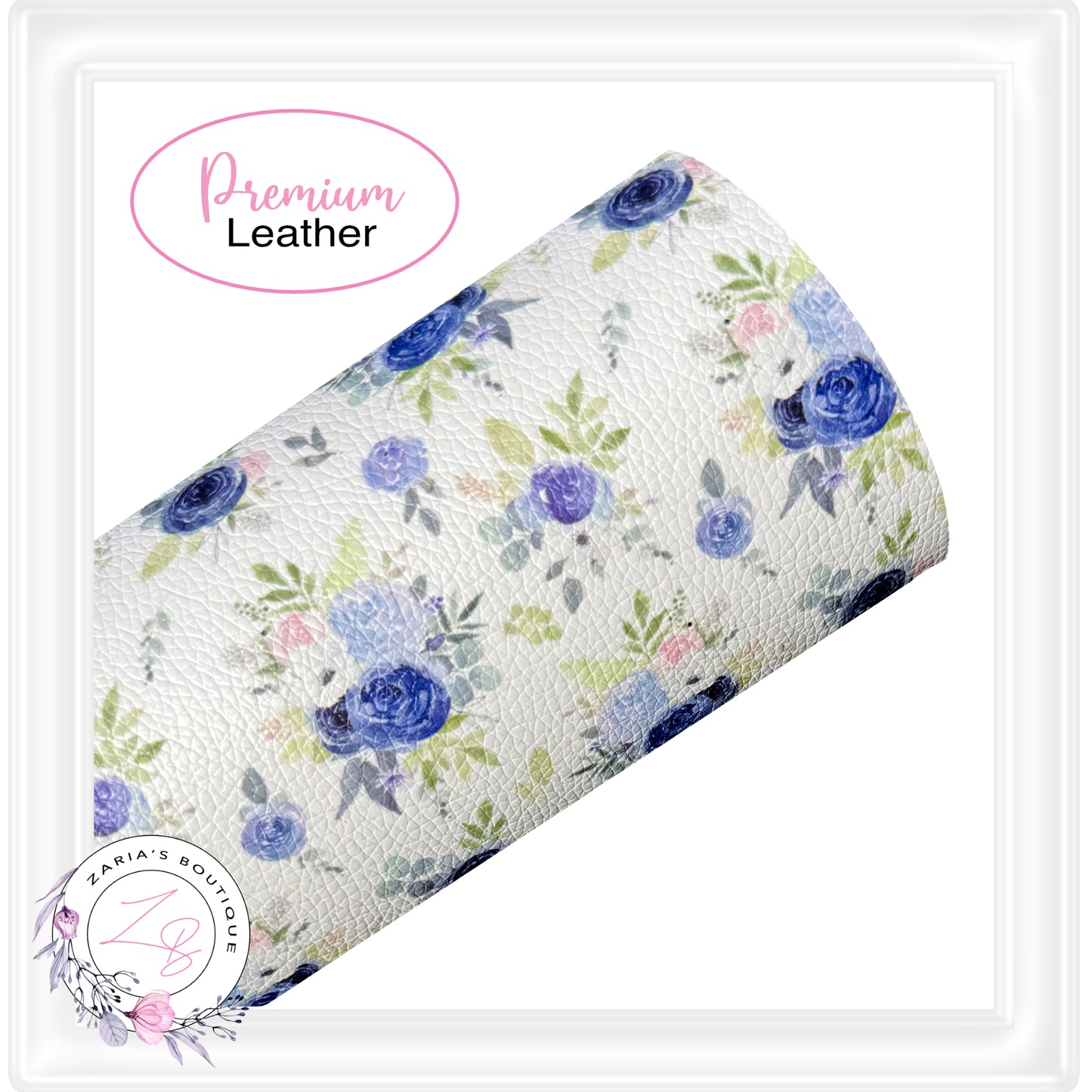 EXCLUSIVE Daddy's Girl Floral Vegan Faux Leather ~ Small & Large Scale Print