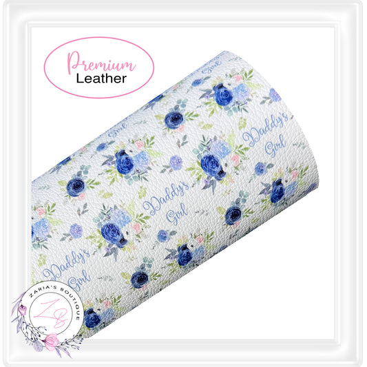 EXCLUSIVE Daddy's Girl Floral Vegan Faux Leather ~ Small & Large Scale Print