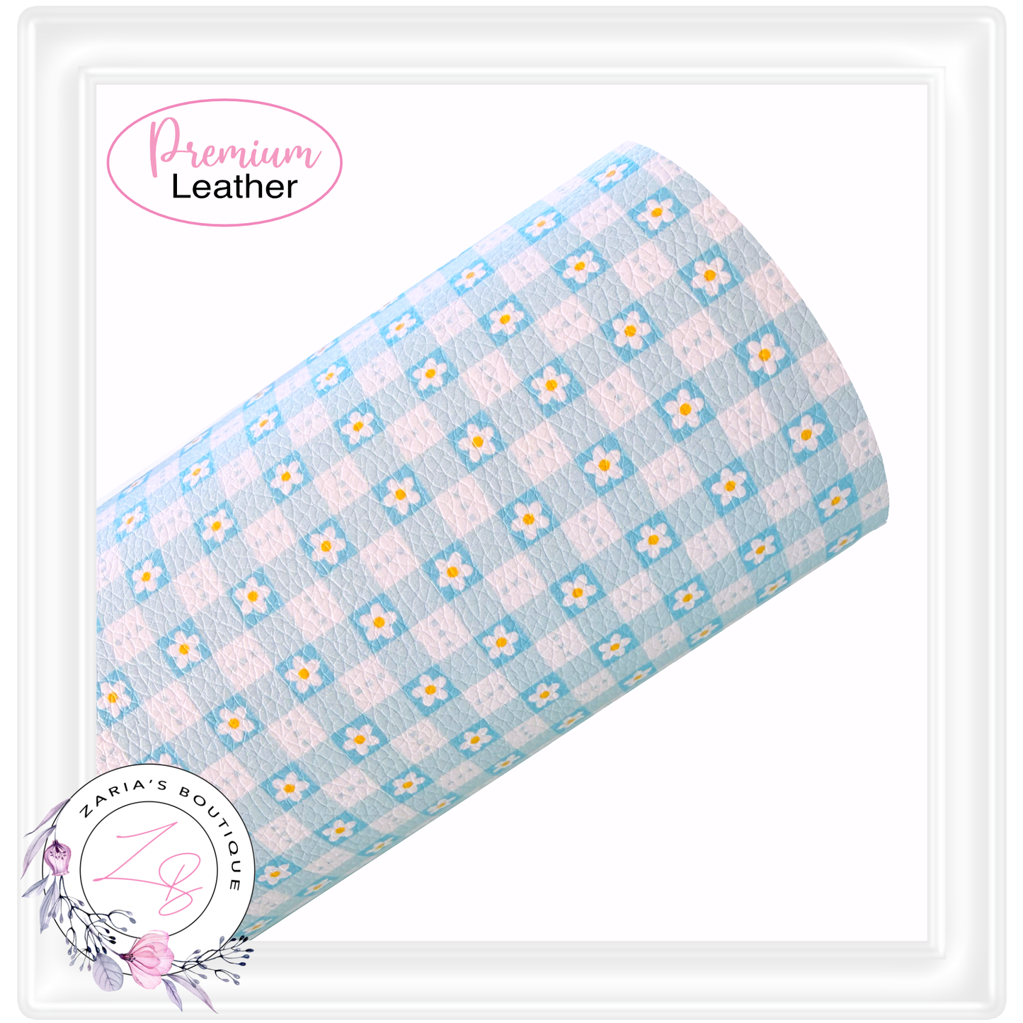 ⋅ Daisy Gingham Blue ⋅