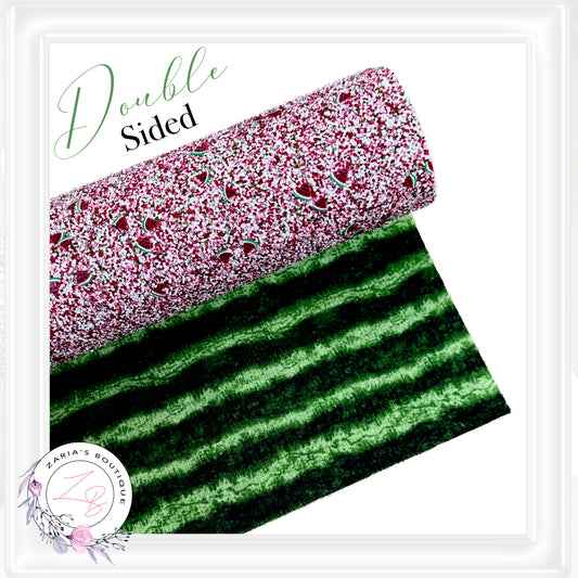 ⋅ Summer Melon ⋅ DOUBLE-SIDED Watermelon Chunky Glitter & Fabric