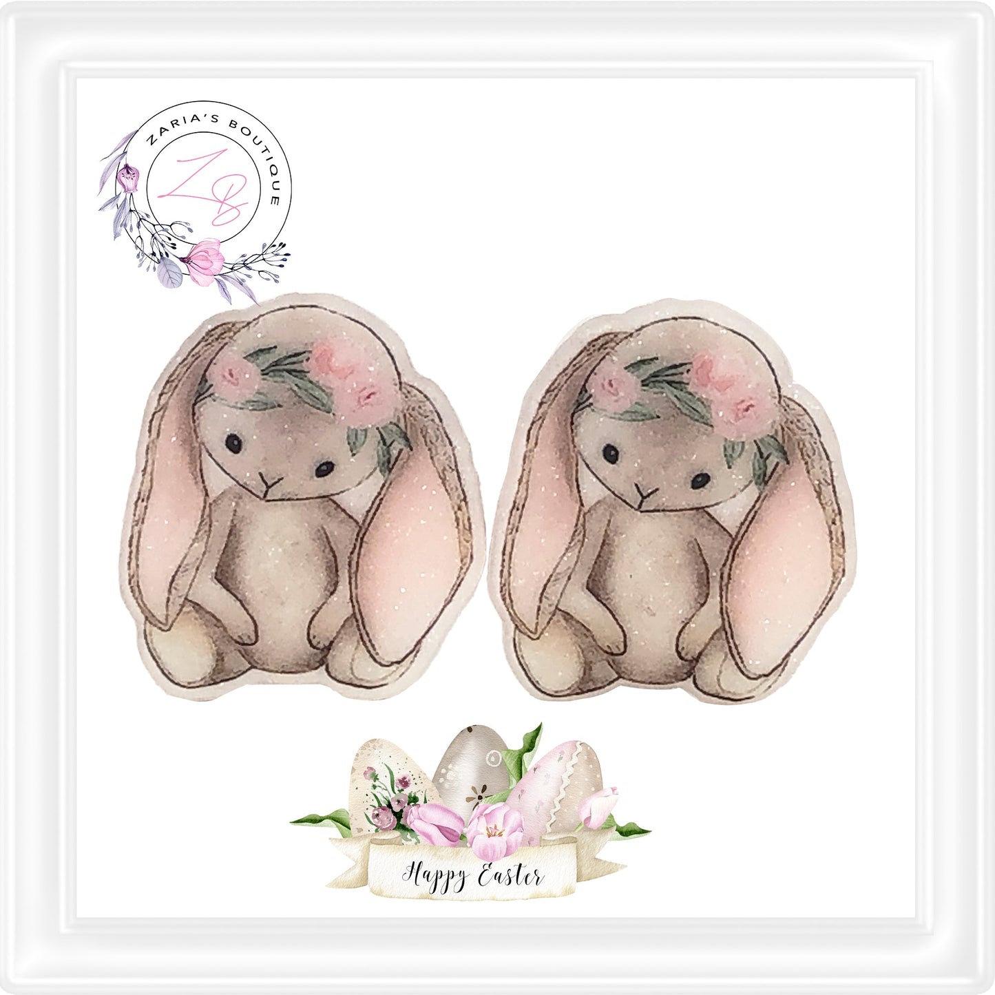 • Lovely Bunnies • Planar Resins • MATCHING Faux Leather!