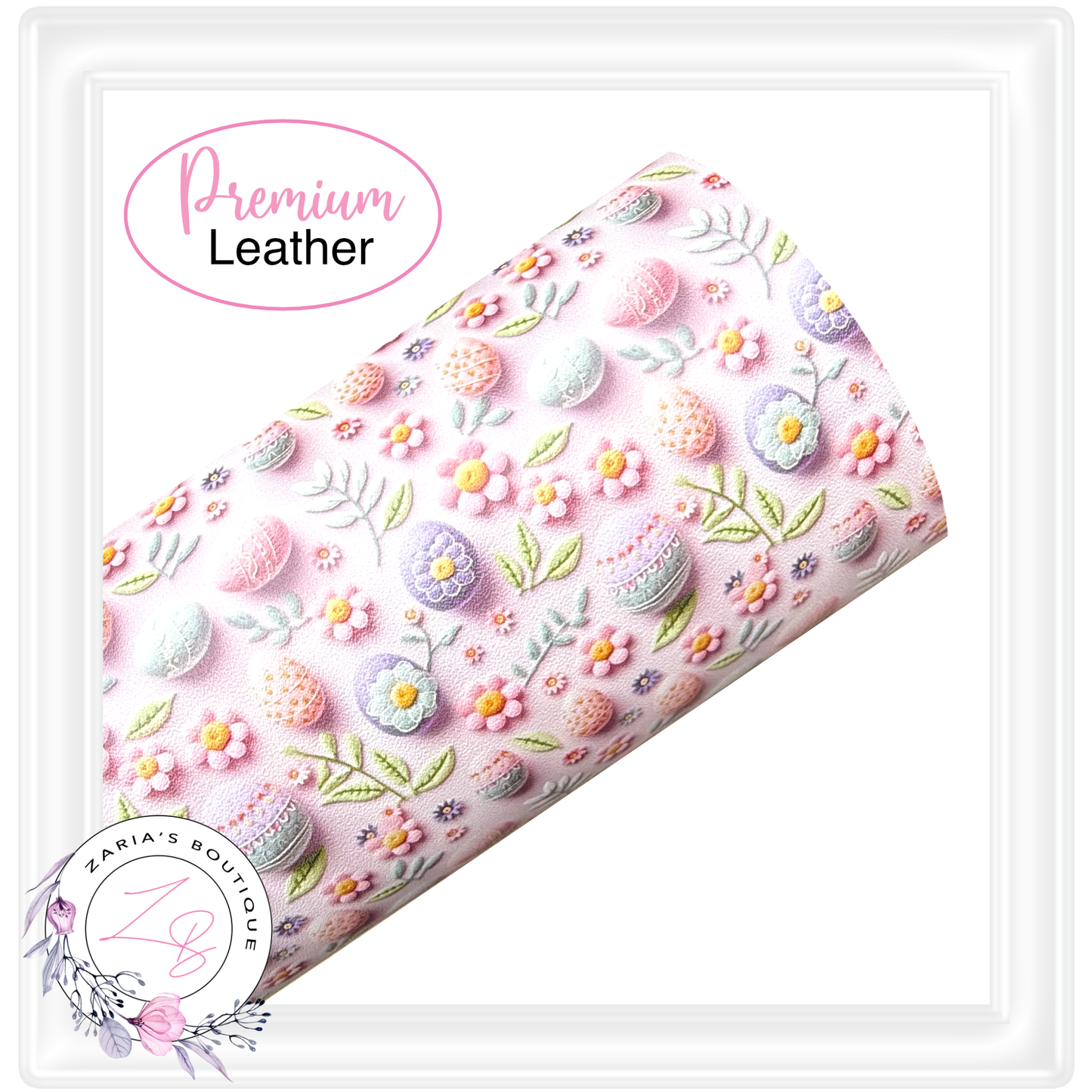⋅ Happy Easter ⋅ Small Print ⋅ Premium Faux Leather ⋅