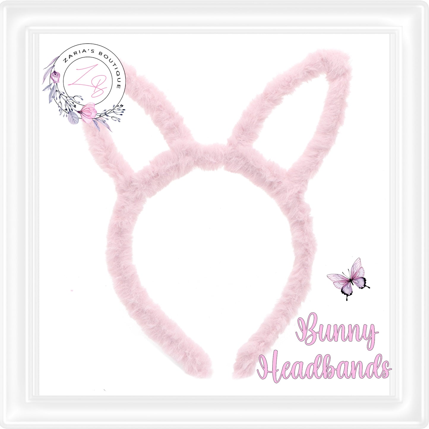 ⋅ Fluffy Bunny Headbands ⋅ Baby Pink ⋅