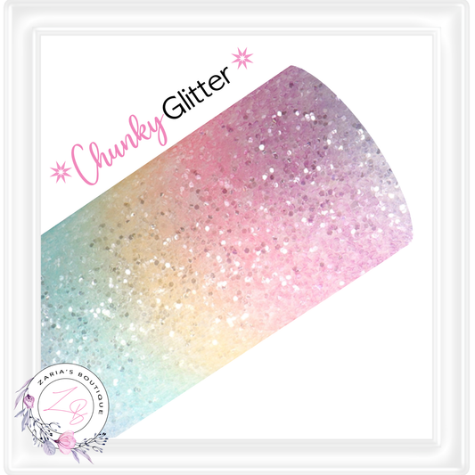 ⋅ CHUNKY GLITTER ⋅ Pastel Candy Stripes ⋅
