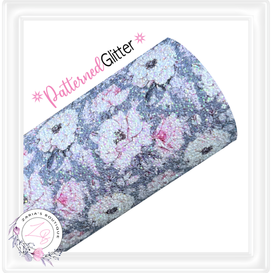 ⋅ PATTERNED CHUNKY GLITTER ⋅ Magnolia Floral ⋅