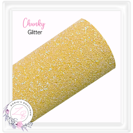 ⋅ Golden Sands ⋅ Premium Yellow Chunky Glitter ⋅