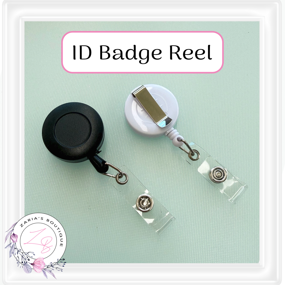 ⋅ ID Badge Reels  ⋅  Retractable ⋅ 2 colours  ⋅