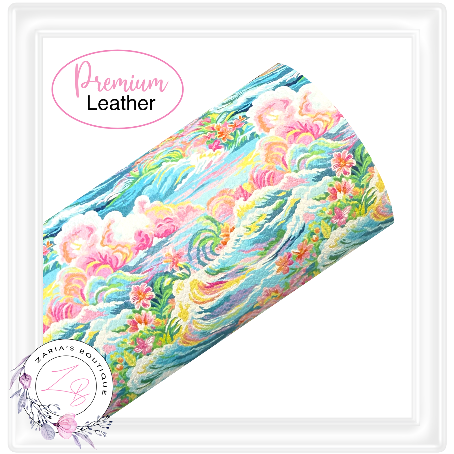 ⋅ Tropical Floral ⋅ Small Print ⋅ Premium Faux Leather ⋅